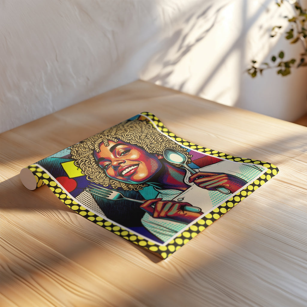 Today Is Pasta Day! – Italian Pop Art | Funny Kitchen Wall Art | Retro Comic Food Print | The Pasta Series No. 5 | Erhältlich in 70x100cm