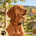 Walkies Always Fineliner – Verstellbares Hundehalsband in Orange & Grün - Sunbeamstore