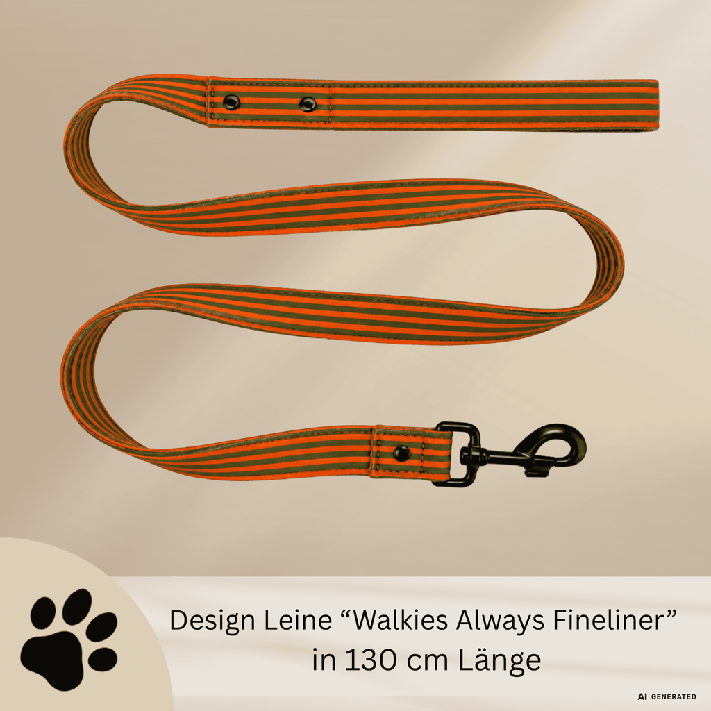 Walkies always Fineliner - Verstellbares Hundeleine in Orange & Grün - Sunbeamstore