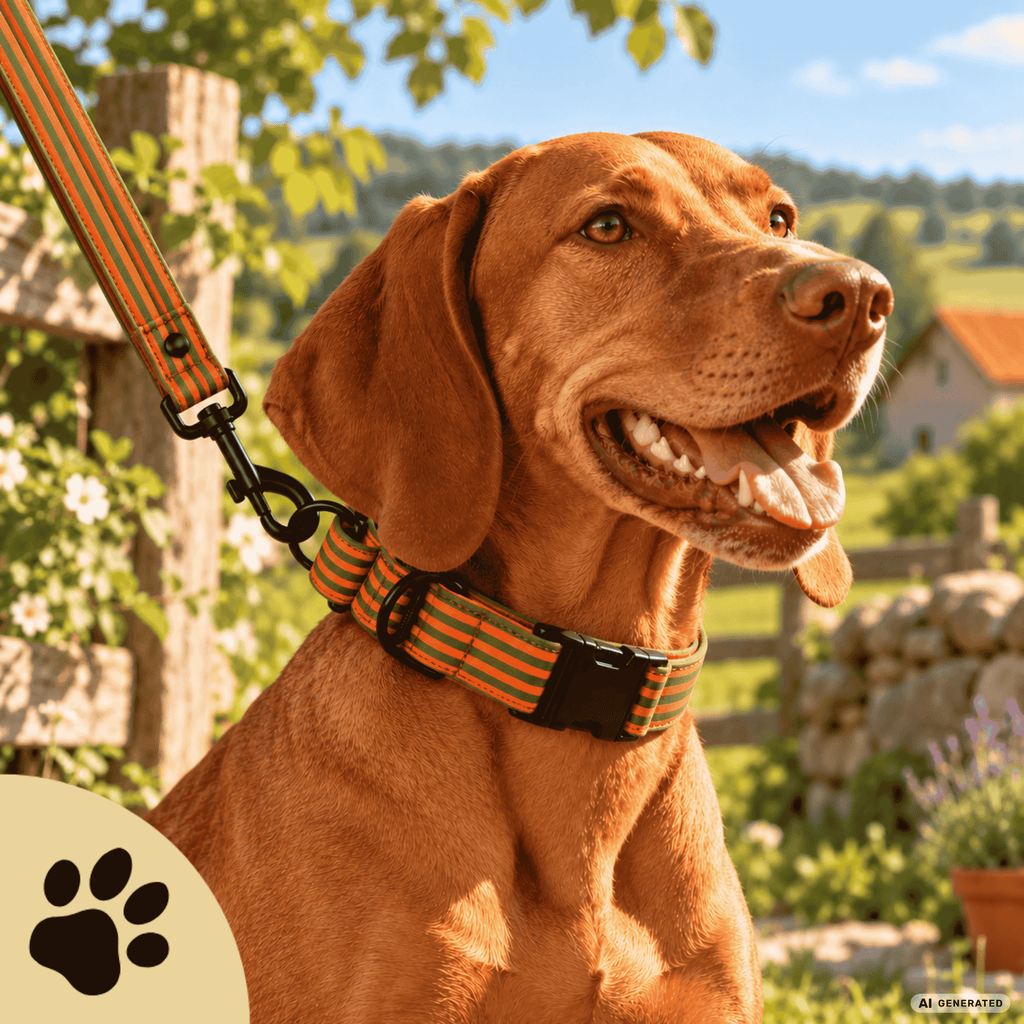 Walkies always Fineliner - Verstellbares Hundeleine in Orange & Grün - Sunbeamstore