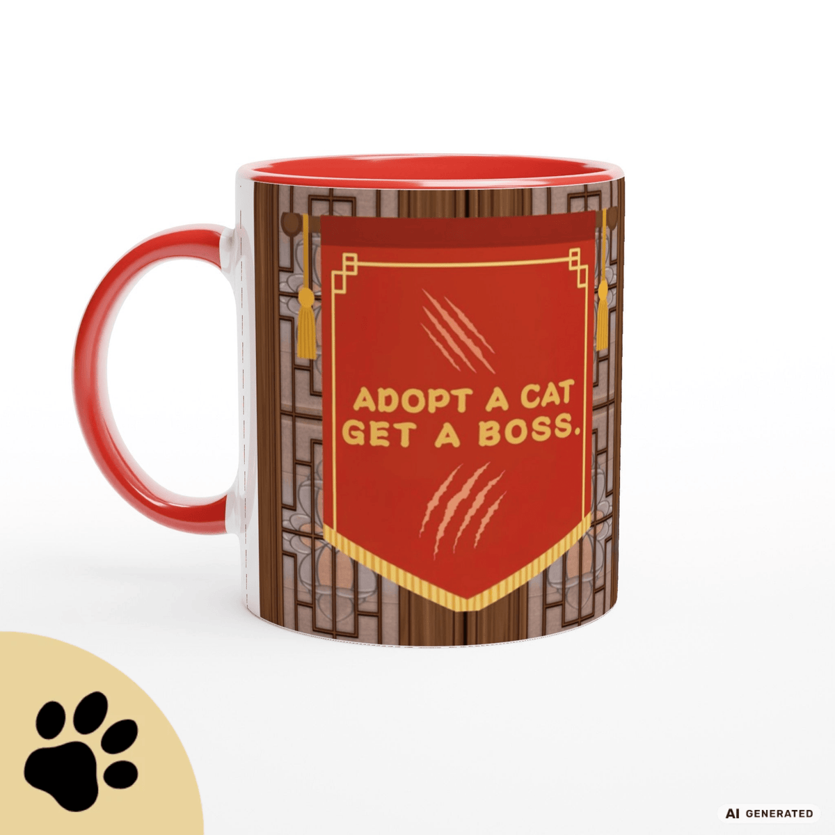 Adopt a Cat Get a Boss Tasse – Lustige Katzen Tasse, Tierheim Katze Geschenk, Adopt Don’t Shop, Katzenliebhaber Becher - Sunbeamstore