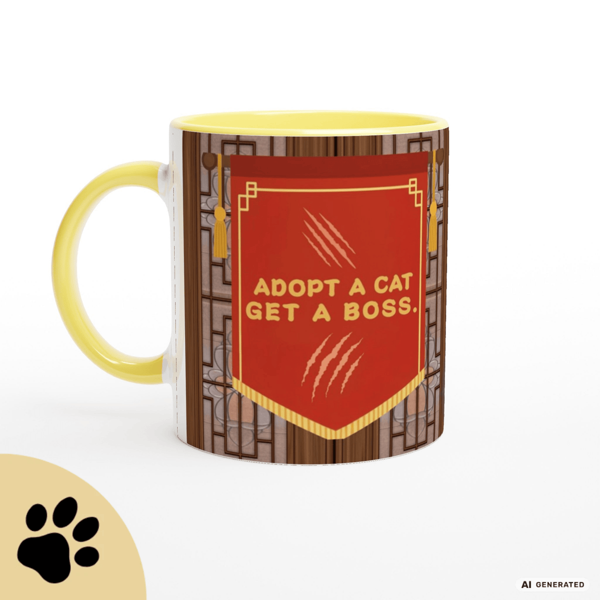 Adopt a Cat Get a Boss Tasse – Lustige Katzen Tasse, Tierheim Katze Geschenk, Adopt Don’t Shop, Katzenliebhaber Becher - Sunbeamstore