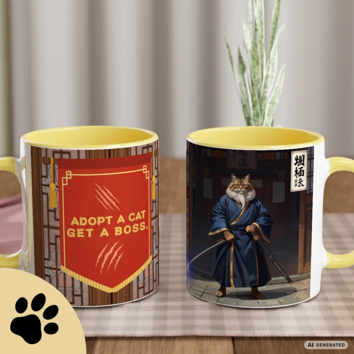 Adopt a Cat Get a Boss Tasse – Lustige Katzen Tasse, Tierheim Katze Geschenk, Adopt Don’t Shop, Katzenliebhaber Becher - Sunbeamstore