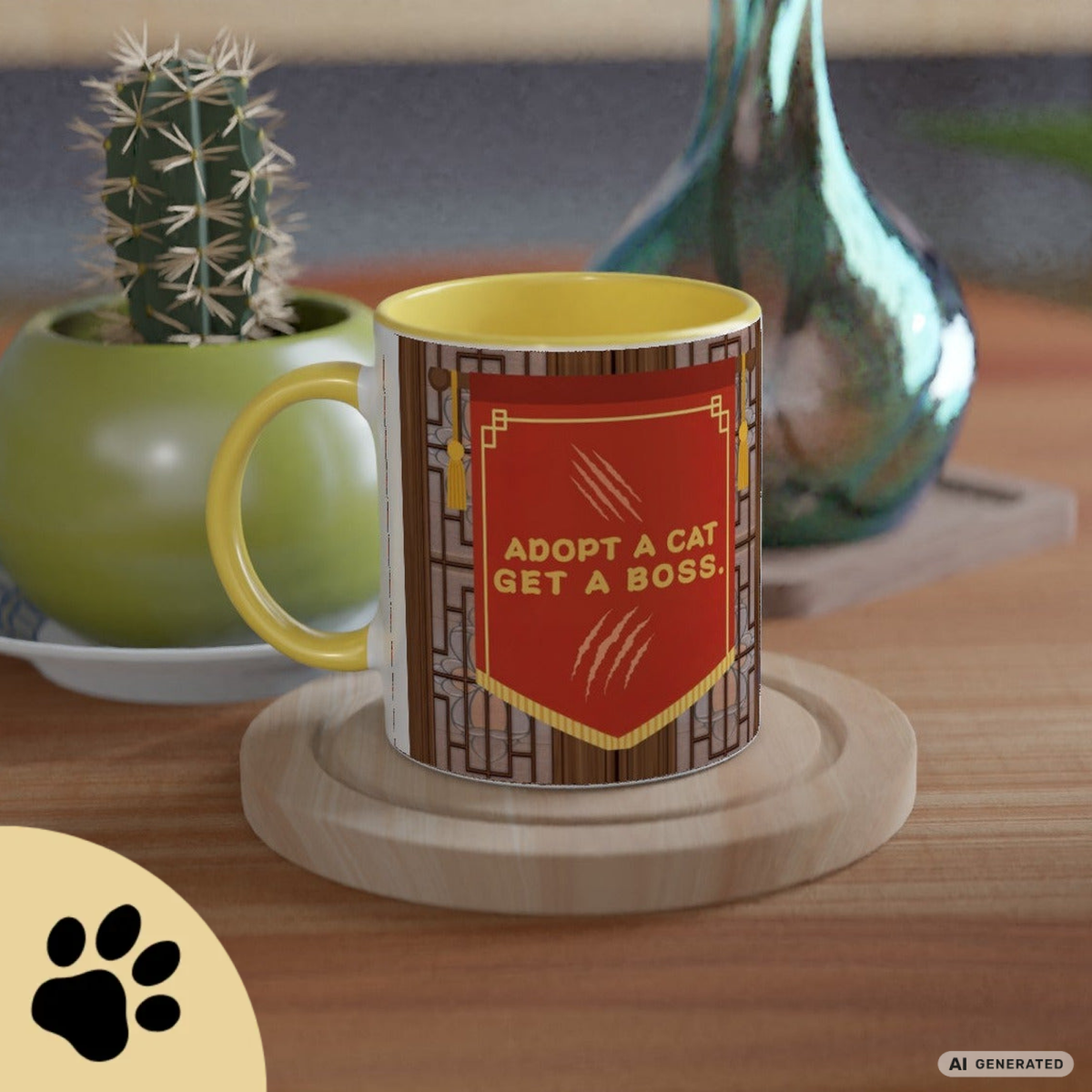 Adopt a Cat Get a Boss Tasse – Lustige Katzen Tasse, Tierheim Katze Geschenk, Adopt Don’t Shop, Katzenliebhaber Becher - Sunbeamstore