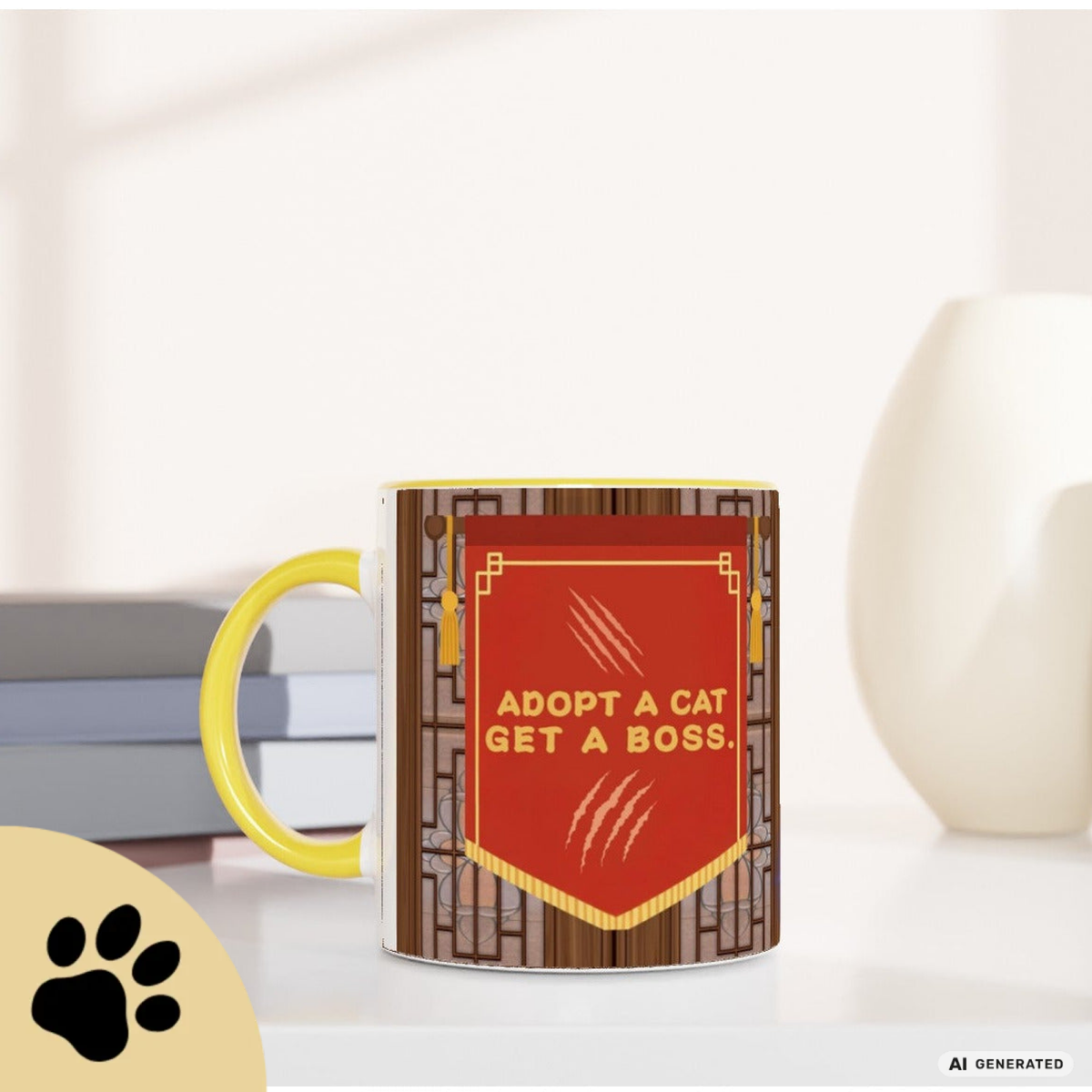 Adopt a Cat Get a Boss Tasse – Lustige Katzen Tasse, Tierheim Katze Geschenk, Adopt Don’t Shop, Katzenliebhaber Becher - Sunbeamstore