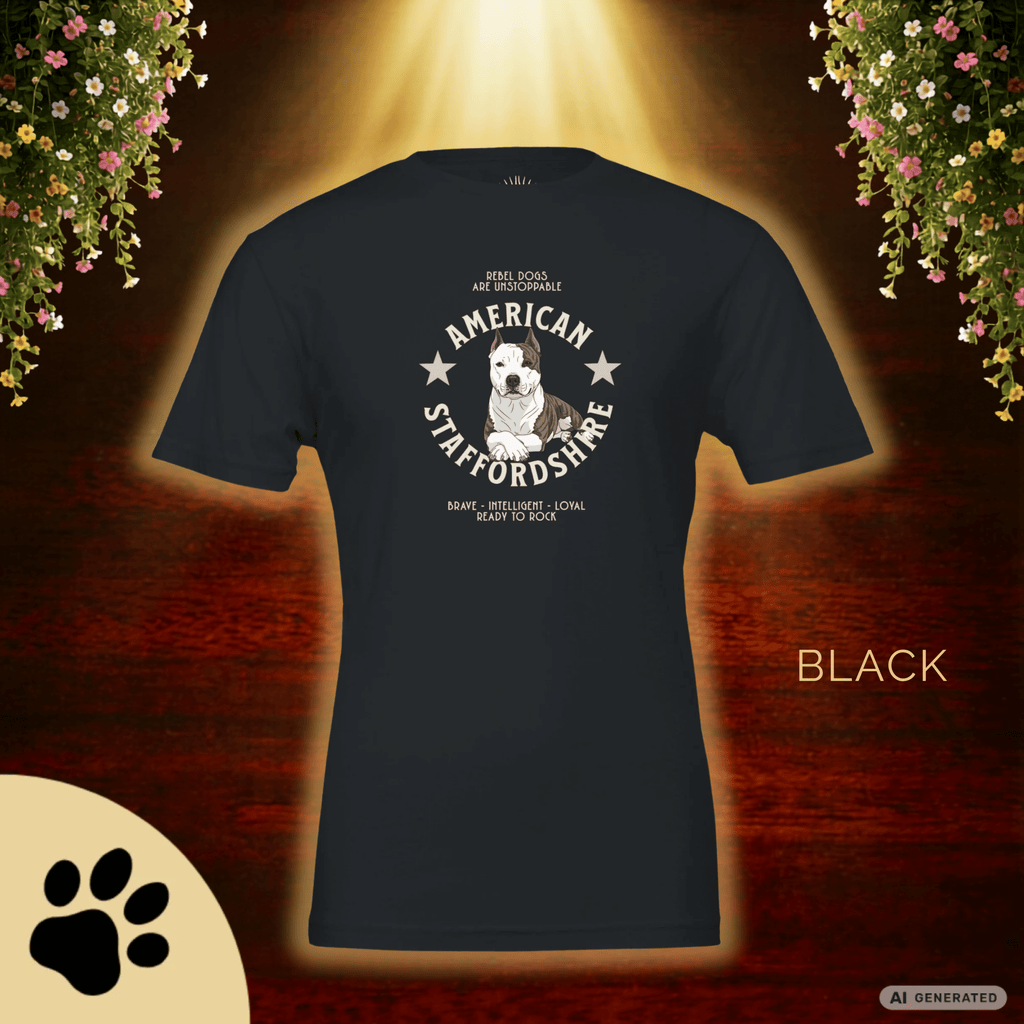 American Staffordshire Terrier T-Shirt – AmStaff Shirt für Hundeliebhaber | Strong Dog Lover Tee Unisex - Sunbeamstore