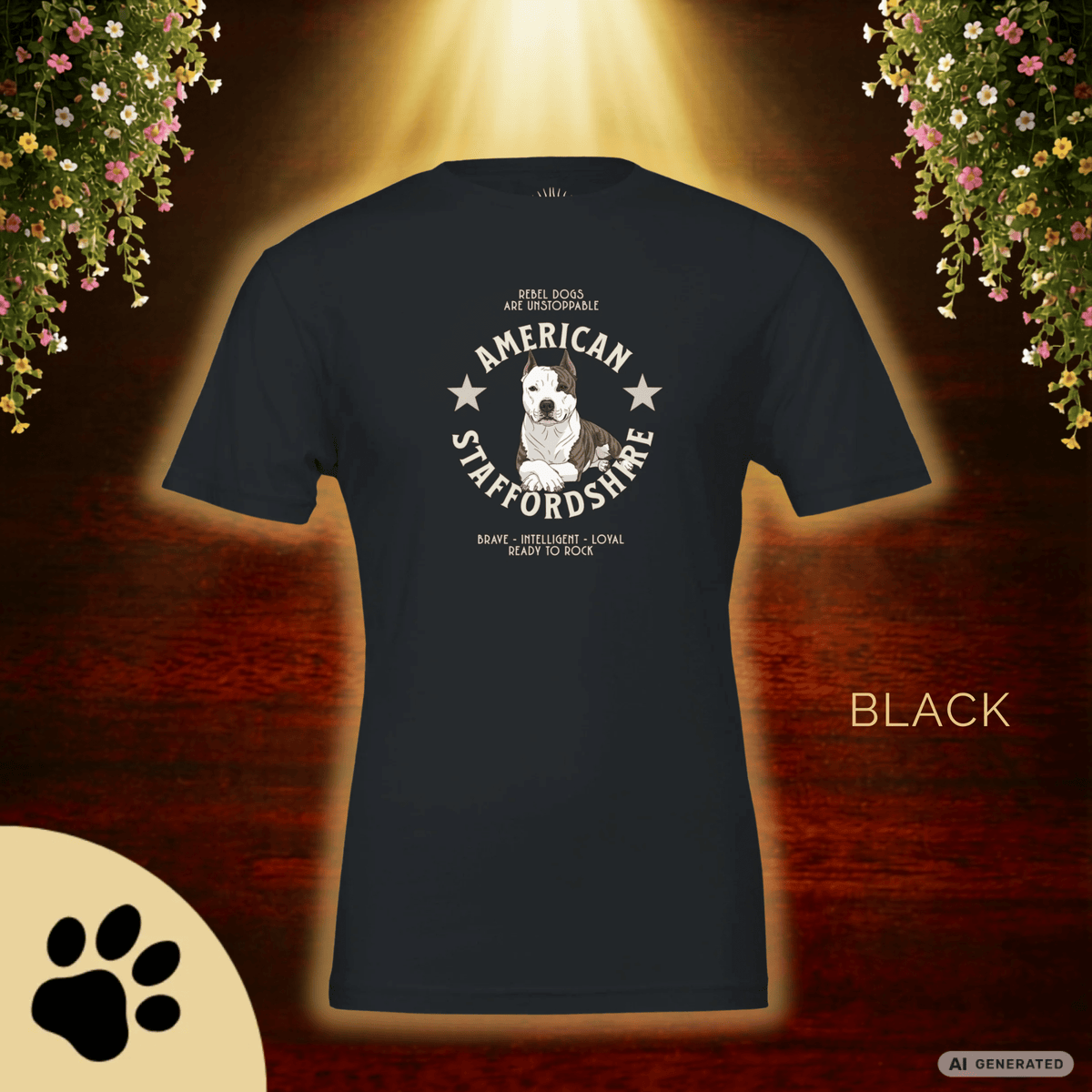 American Staffordshire Terrier T-Shirt – AmStaff Shirt für Hundeliebhaber | Strong Dog Lover Tee Unisex - Sunbeamstore