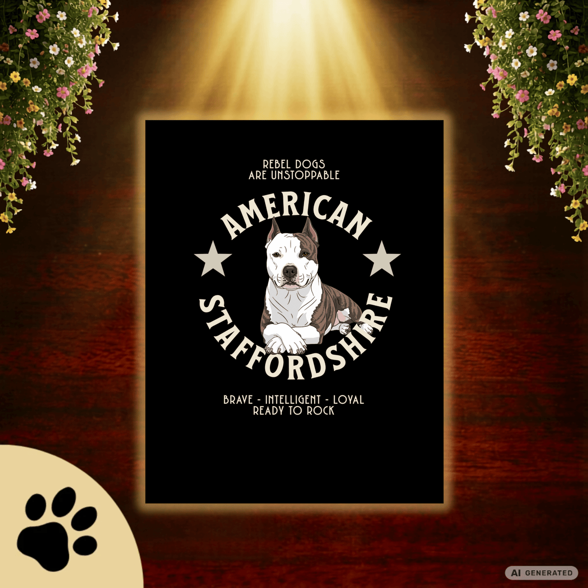 American Staffordshire Terrier T-Shirt – AmStaff Shirt für Hundeliebhaber | Strong Dog Lover Tee Unisex - Sunbeamstore