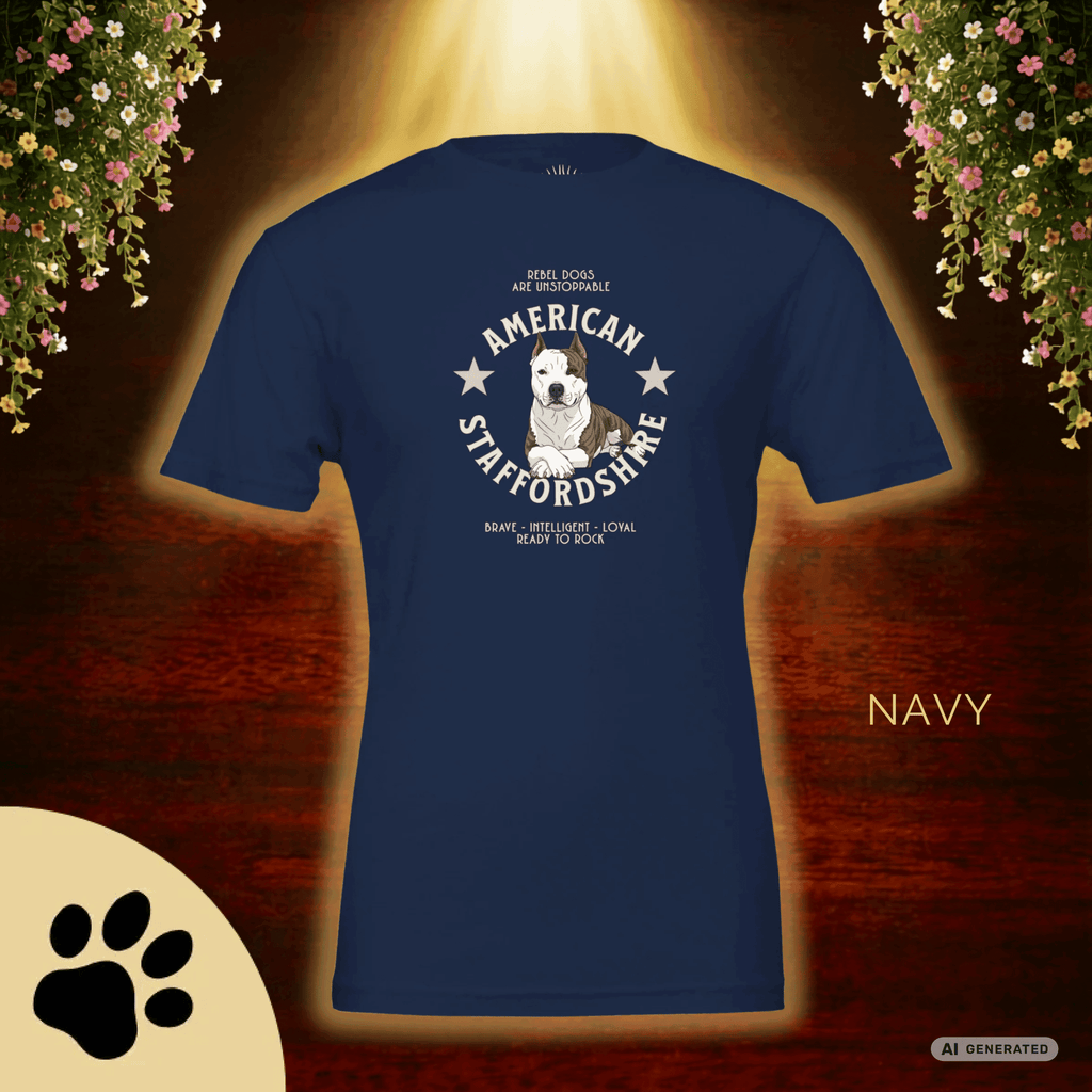 American Staffordshire Terrier T-Shirt – AmStaff Shirt für Hundeliebhaber | Strong Dog Lover Tee Unisex - Sunbeamstore