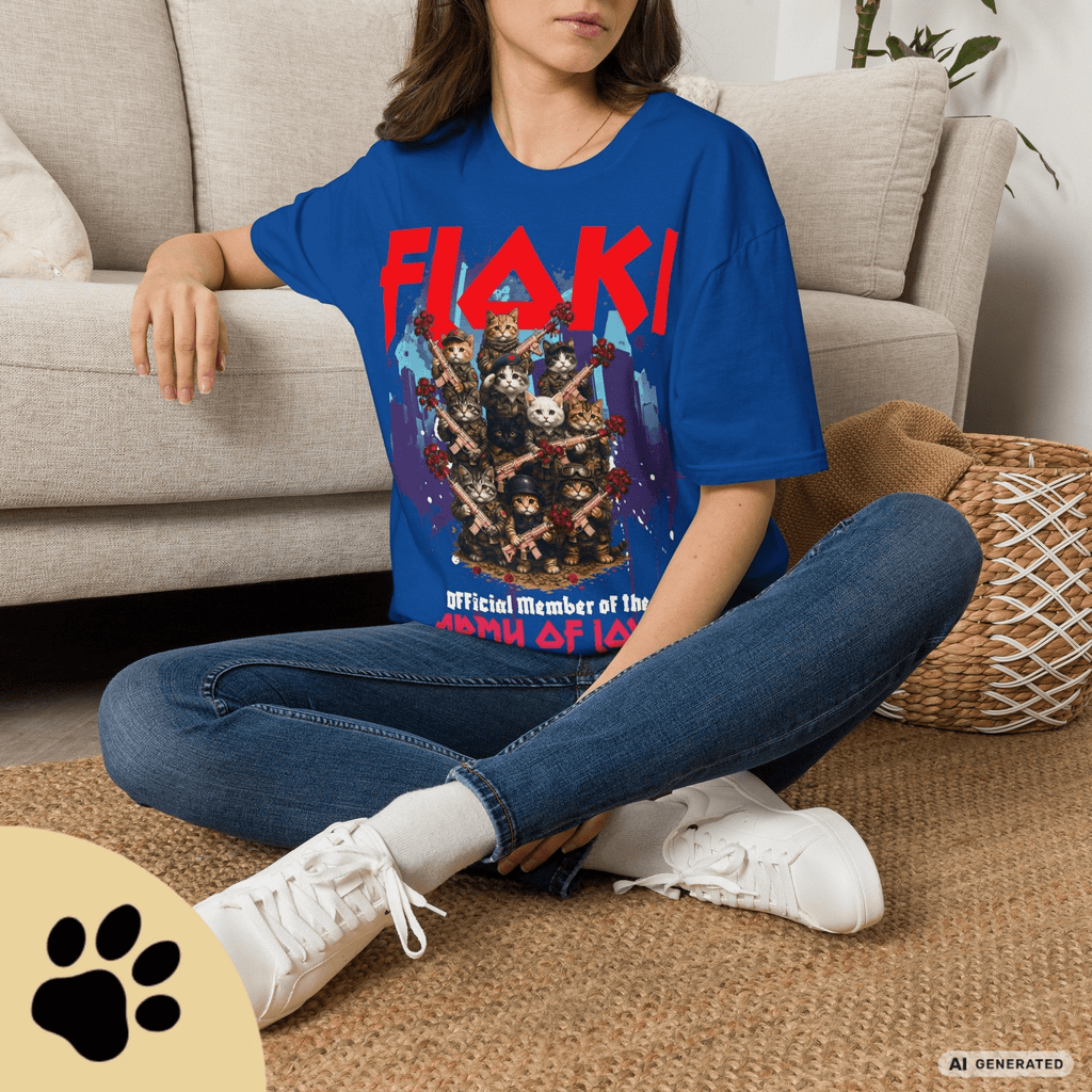 Army of Love – Personalisierbares Katzen T-Shirt | Wunschname | Geschenk für Katzenliebhaber - Sunbeamstore