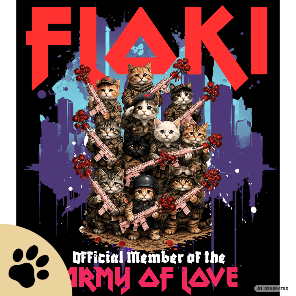 Army of Love – Personalisierbares Katzen T-Shirt | Wunschname | Geschenk für Katzenliebhaber - Sunbeamstore