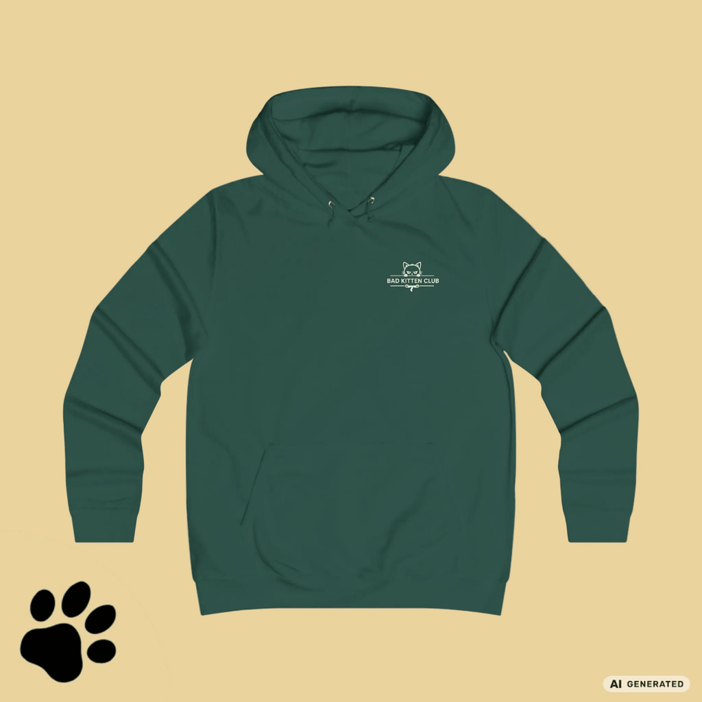 BAD KITTEN CLUB – Gangster Cat Hoodie mit Mugshot Backprint | Unisex - Sunbeamstore