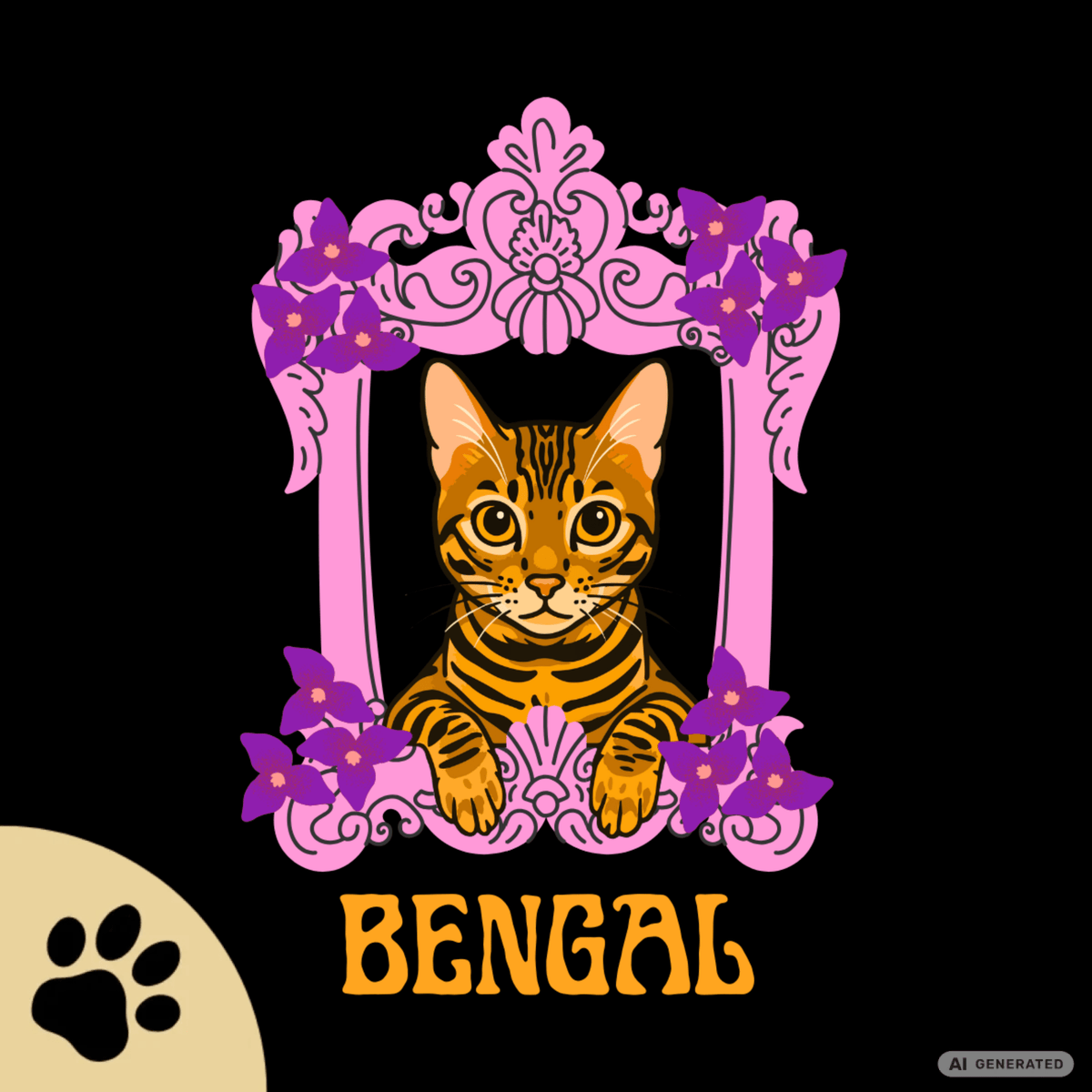 Bengal Katzen T-Shirt Damen | Cat Lover Shirt | Geschenk für Katzenliebhaber | Bengal Cat Shirt - Sunbeamstore