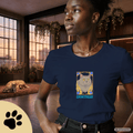 Chartreux Cat T-Shirt – Ästhetisches Katzenmotiv im Jugendstil | Cute & Elegant Cat Lover Gift - Sunbeamstore