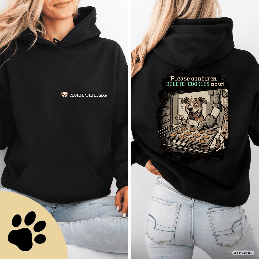 Cookie Thief.exe – Humorvoller Hunde-Hoodie - Sunbeamstore