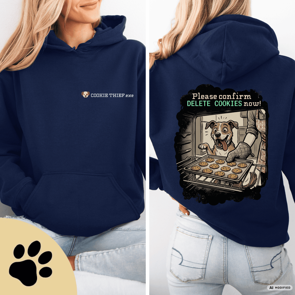Cookie Thief.exe – Humorvoller Hunde-Hoodie - Sunbeamstore