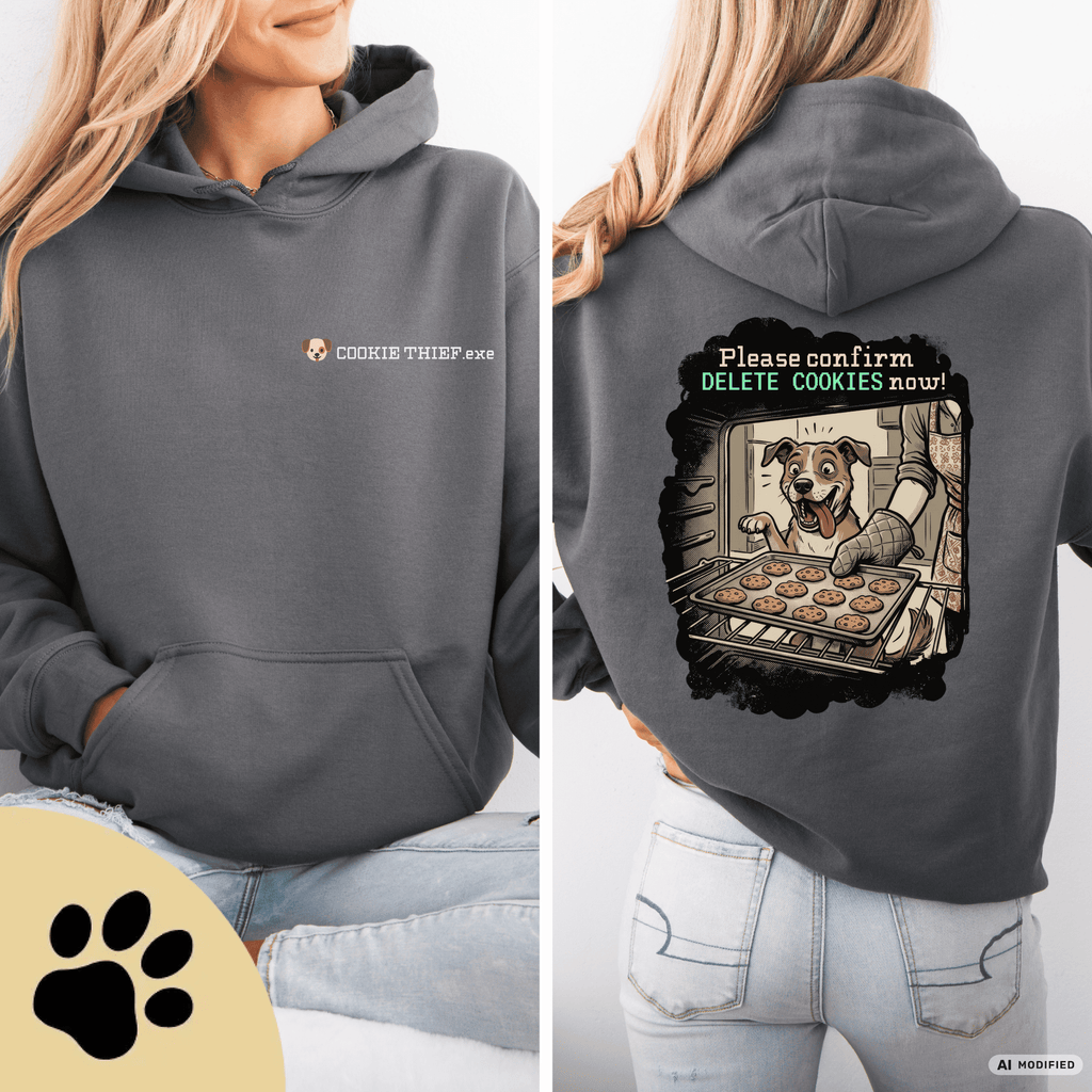 Cookie Thief.exe – Humorvoller Hunde-Hoodie - Sunbeamstore