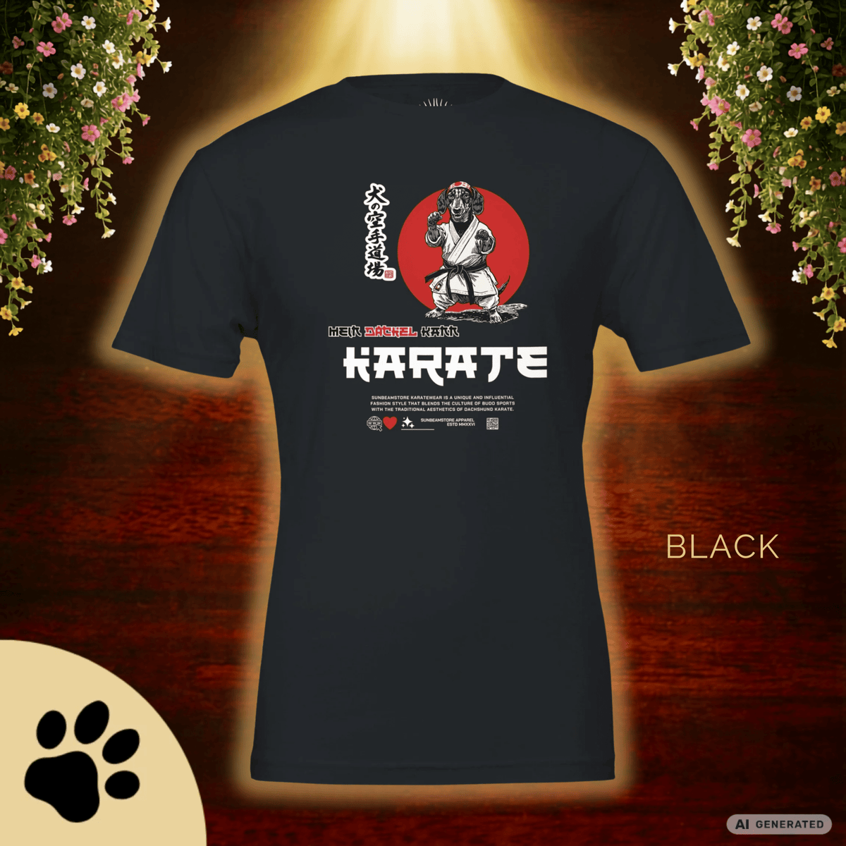 Dackel Karate T-Shirt – Lustiges Hundeshirt für Dackel Fans | Funny Dachshund Shirt Premium Unisex Crewneck T-shirt | Bella + Canvas 3001 - Sunbeamstore