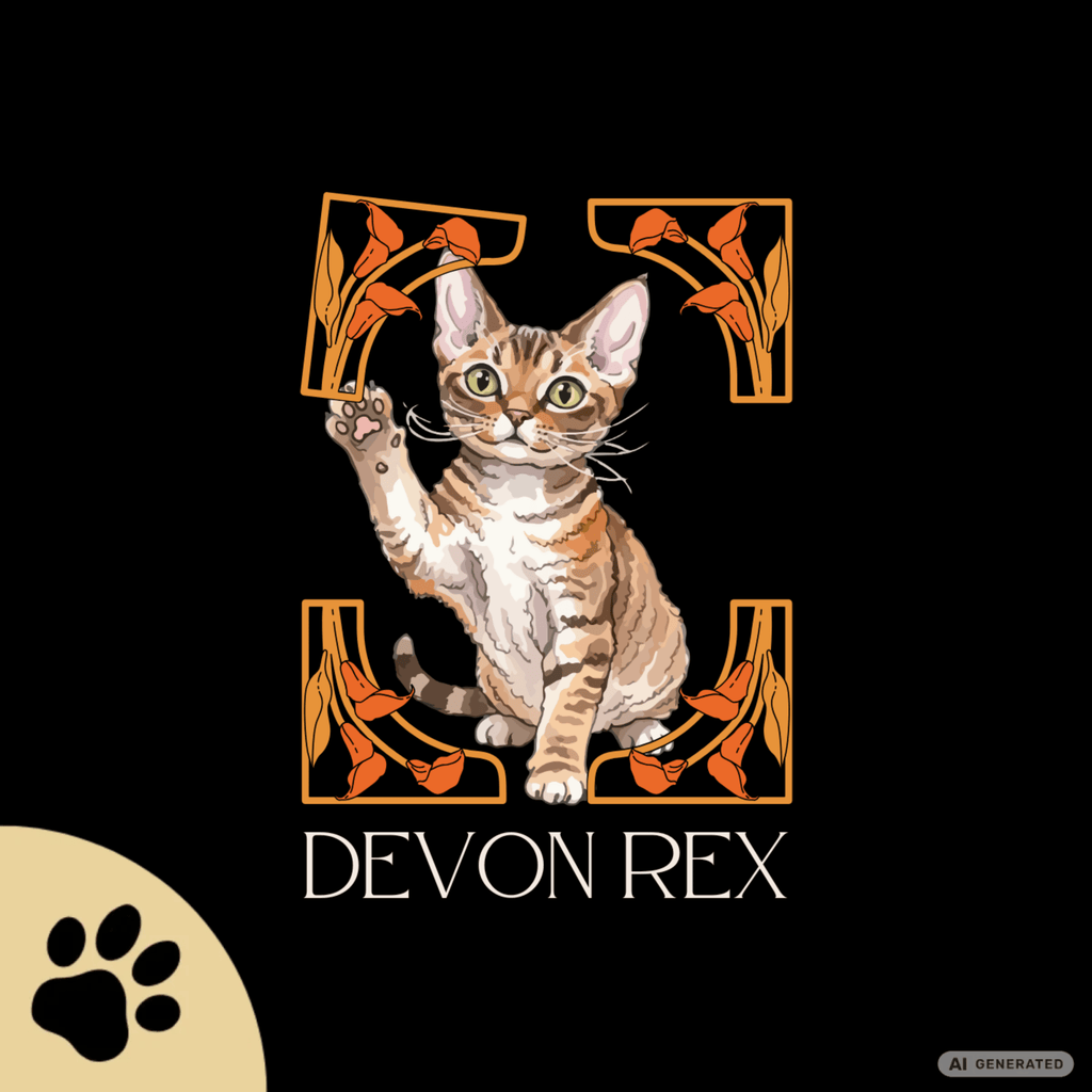 Devon Rex Katzen T-Shirt Damen | Devon Rex Cat Shirt | Cat Lover Shirt | Geschenk für Katzenliebhaber - Sunbeamstore