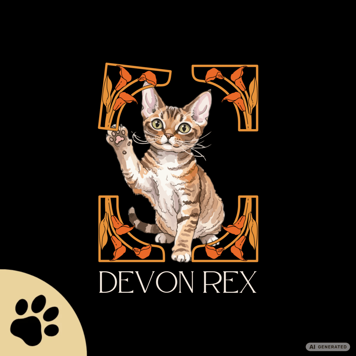 Devon Rex Katzen T-Shirt Damen | Devon Rex Cat Shirt | Cat Lover Shirt | Geschenk für Katzenliebhaber - Sunbeamstore