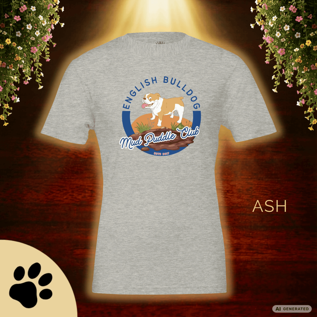 Englische Bulldogge T-Shirt – Lustiges Hundeshirt „Mud Puddle Club“ | Bulldog Lover Shirt Premium Unisex Crewneck T-shirt | Bella + Canvas 3001 - Sunbeamstore