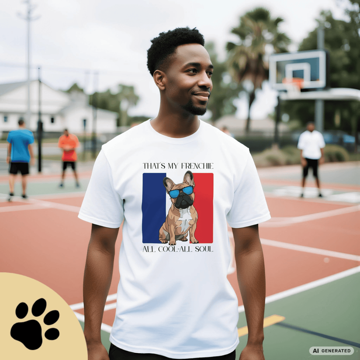 Französische Bulldogge T-Shirt – „That’s My Frenchie“ Cool Dog Shirt Premium Unisex Crewneck T-shirt | Bella + Canvas 3001 - Sunbeamstore