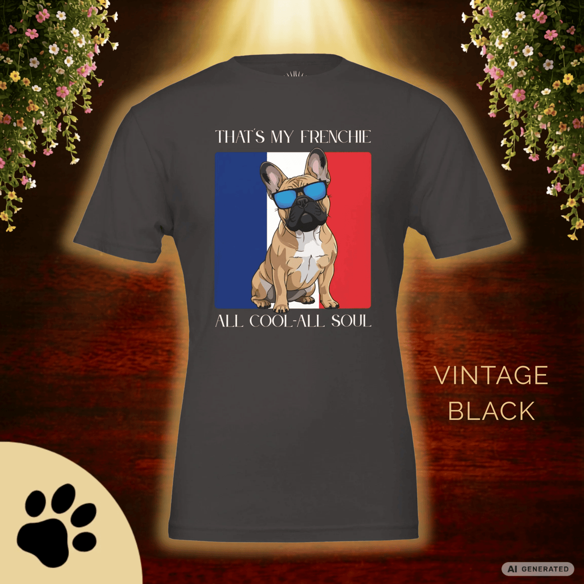 Französische Bulldogge T-Shirt – „That’s My Frenchie“ Cool Dog Shirt Premium Unisex Crewneck T-shirt | Bella + Canvas 3001 - Sunbeamstore