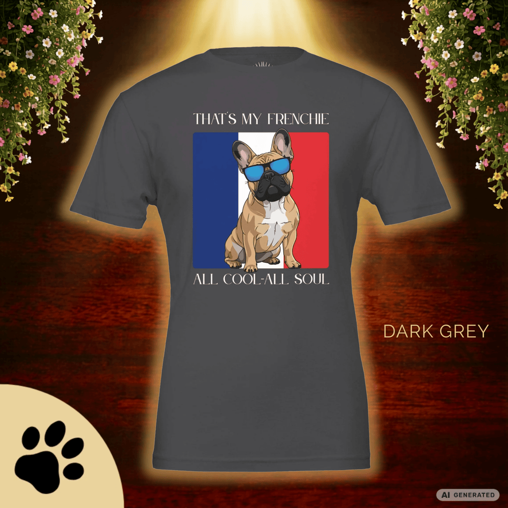 Französische Bulldogge T-Shirt – „That’s My Frenchie“ Cool Dog Shirt Premium Unisex Crewneck T-shirt | Bella + Canvas 3001 - Sunbeamstore