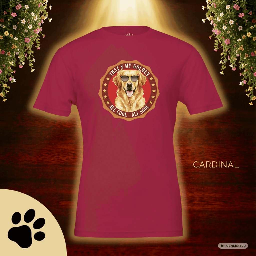 Golden Retriever T-Shirt – Lustiges Hundeshirt „That’s My Golden“ | Dog Lover Geschenk Premium Unisex Crewneck T-shirt | Bella + Canvas 3001 - Sunbeamstore