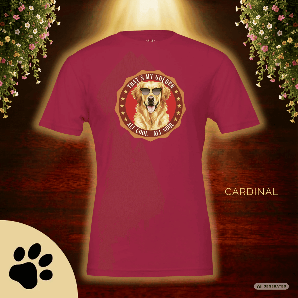 Golden Retriever T-Shirt – Lustiges Hundeshirt „That’s My Golden“ | Dog Lover Geschenk Premium Unisex Crewneck T-shirt | Bella + Canvas 3001 - Sunbeamstore