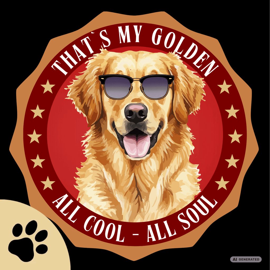 Golden Retriever T-Shirt – Lustiges Hundeshirt „That’s My Golden“ | Dog Lover Geschenk Premium Unisex Crewneck T-shirt | Bella + Canvas 3001 - Sunbeamstore