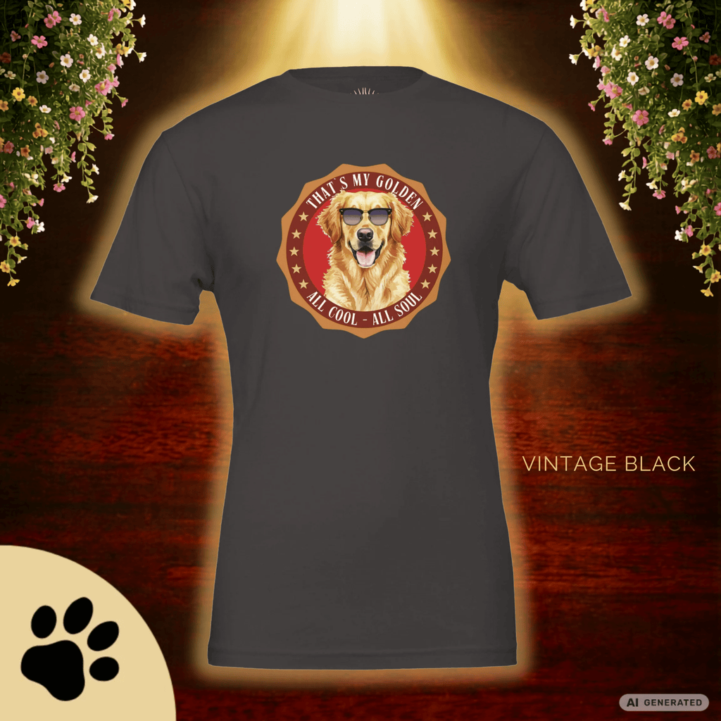 Golden Retriever T-Shirt – Lustiges Hundeshirt „That’s My Golden“ | Dog Lover Geschenk Premium Unisex Crewneck T-shirt | Bella + Canvas 3001 - Sunbeamstore