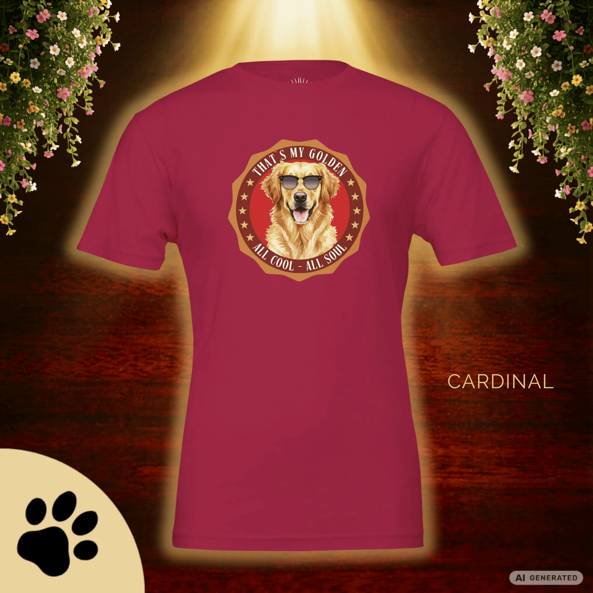 Golden Retriever T-Shirt – Lustiges Hundeshirt „That’s My Golden“ | Dog Lover Geschenk Premium Unisex Crewneck T-shirt | Bella + Canvas 3001 - Sunbeamstore