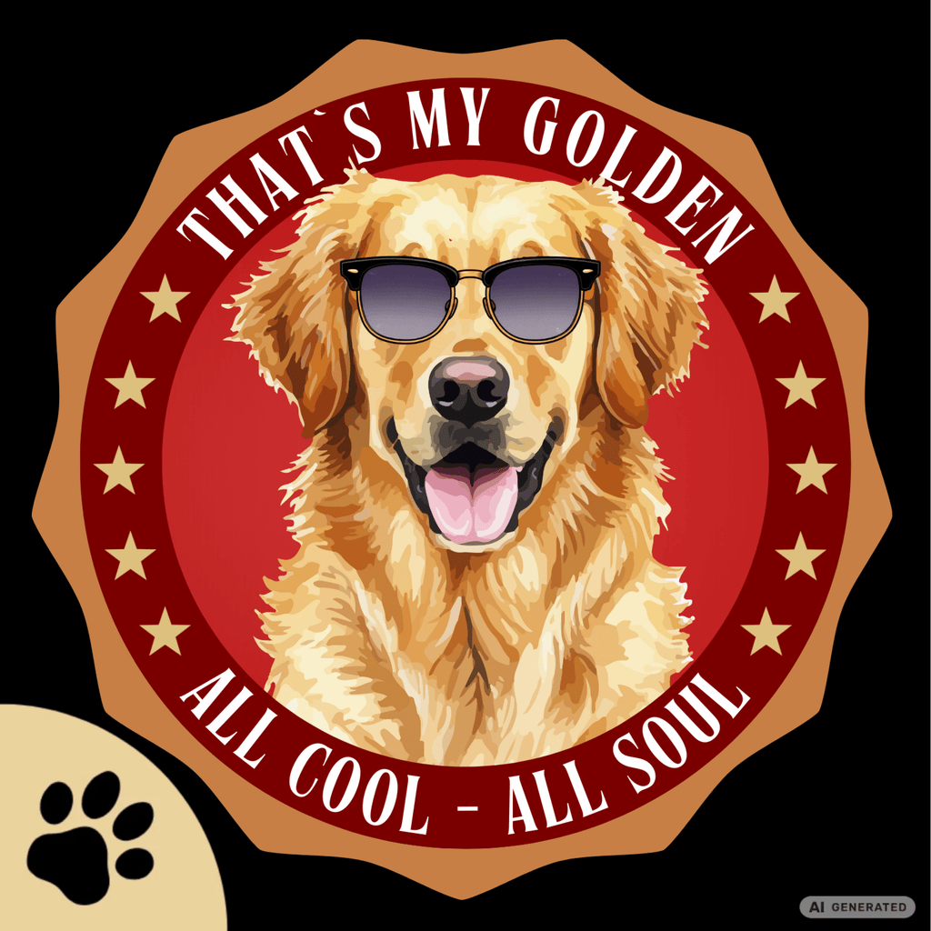 Golden Retriever T-Shirt – Lustiges Hundeshirt „That’s My Golden“ | Dog Lover Geschenk Premium Unisex Crewneck T-shirt | Bella + Canvas 3001 - Sunbeamstore
