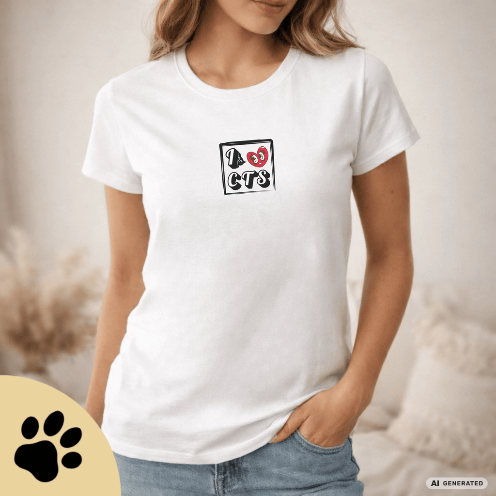I Love C(A)TS – Minimalistisches Damen T-Shirt | Gildan Softstyle® 64000L - Sunbeamstore