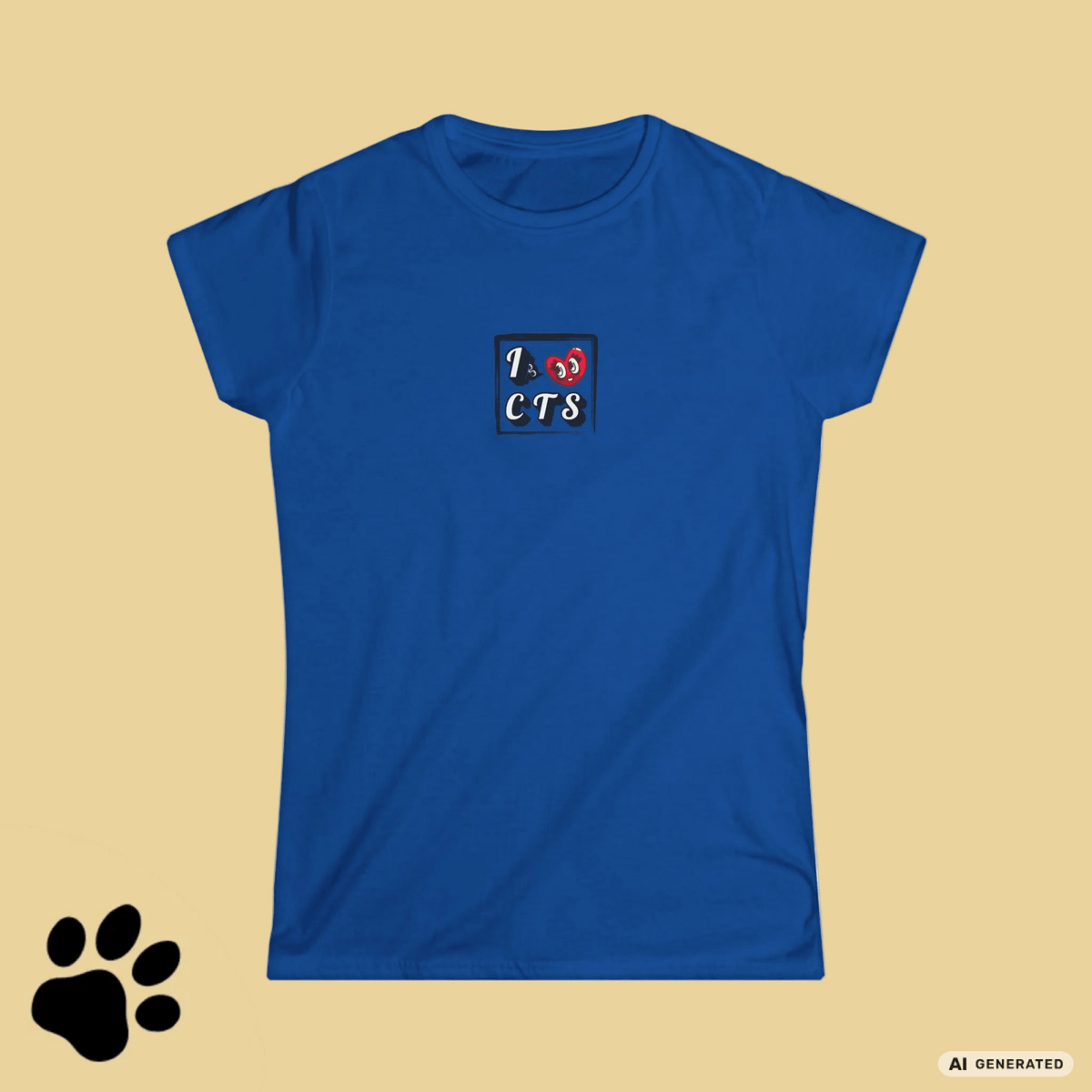 I Love C(A)TS – Minimalistisches Damen T-Shirt | Gildan Softstyle® 64000L - Sunbeamstore
