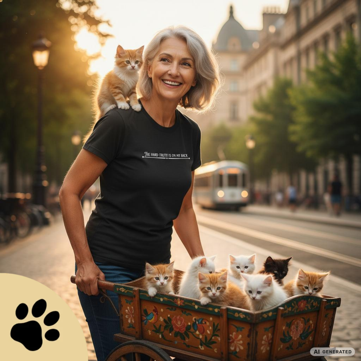 I Love Cats Shirt Classic Womens Crewneck T-shirt | Gildan® 64000L - Sunbeamstore