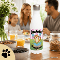 Katzen Trinkflasche "Juchhu! Trinkpause!" | Isolierflasche 500 ml | Lustiges Geschenk für Katzenliebhaber - Sunbeamstore