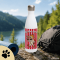 🐱💧 Katzen Trinkflasche "Sip, Purr, Repeat" | Isolierflasche 500 ml | Lustiges Geschenk für Katzenliebhaber - Sunbeamstore