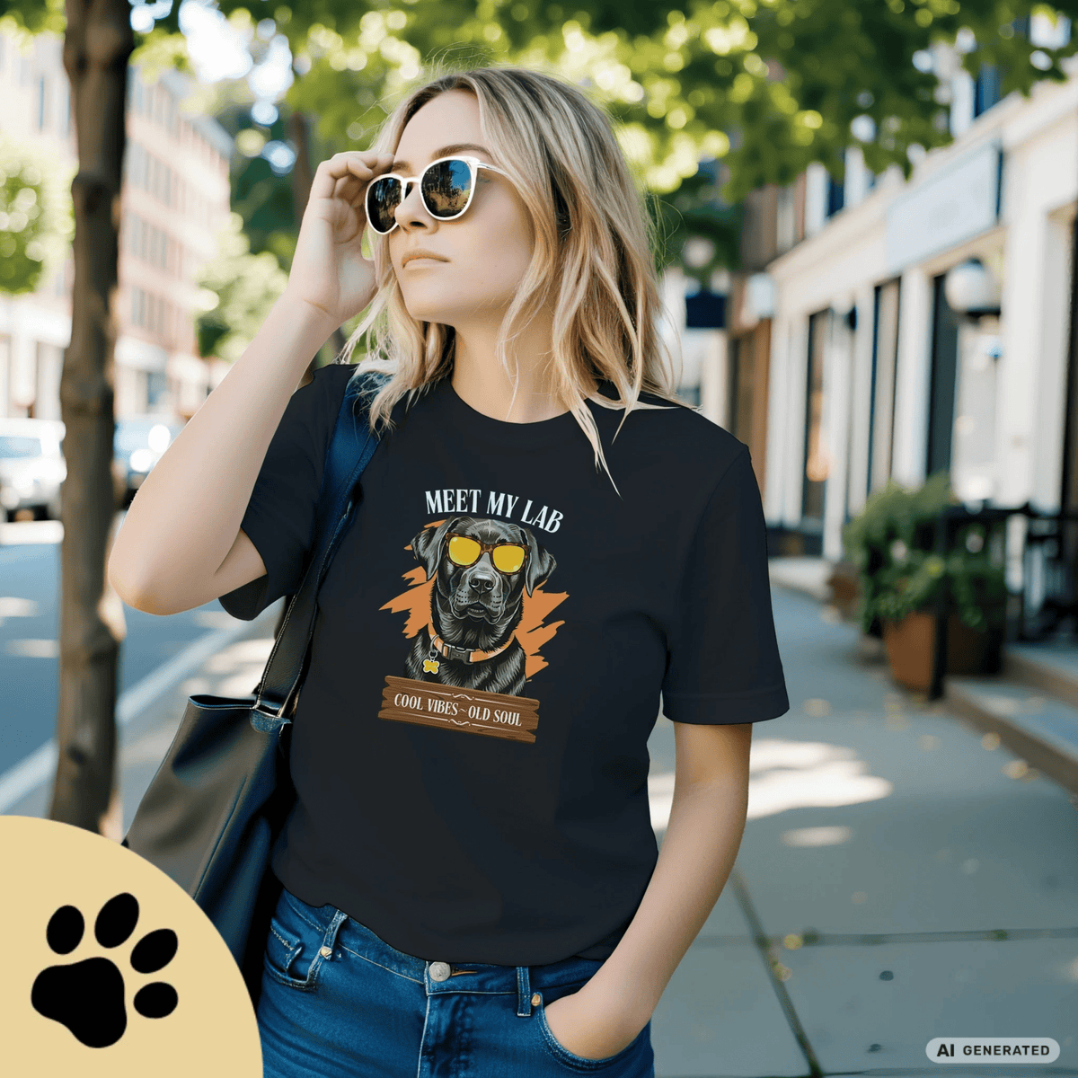 Labrador T-Shirt – Cooles Hundeshirt „Meet My Lab“ | Dog Lover Geschenk Premium Unisex Crewneck T-shirt | Bella + Canvas 3001 - Sunbeamstore