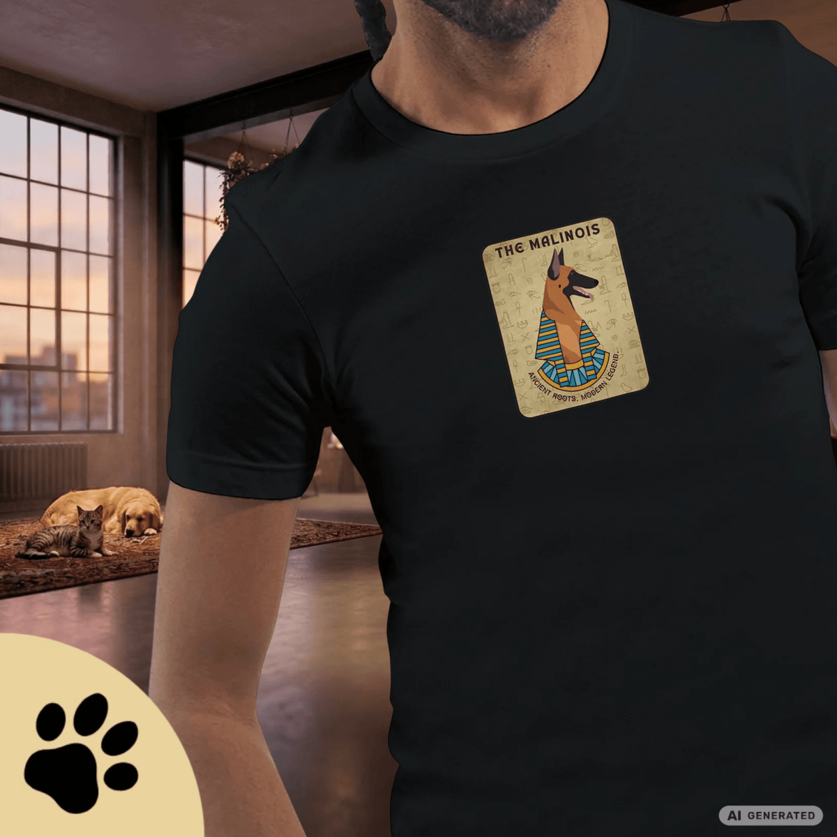Malinois T-Shirt – Belgischer Schäferhund Shirt, Ancient Roots Modern Legend, K9 Hund Geschenk, Hundesport, Malinois Lover, Working Dog Tee - Sunbeamstore