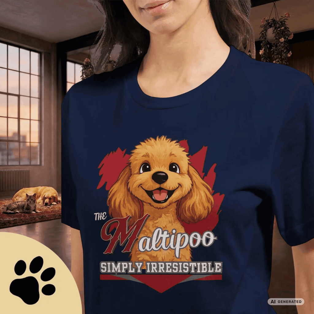 Maltipoo T-Shirt – Süßes Hundeshirt für Maltipoo Fans | Dog Lover Geschenk Premium Unisex Crewneck T-shirt | Bella + Canvas 3001 - Sunbeamstore