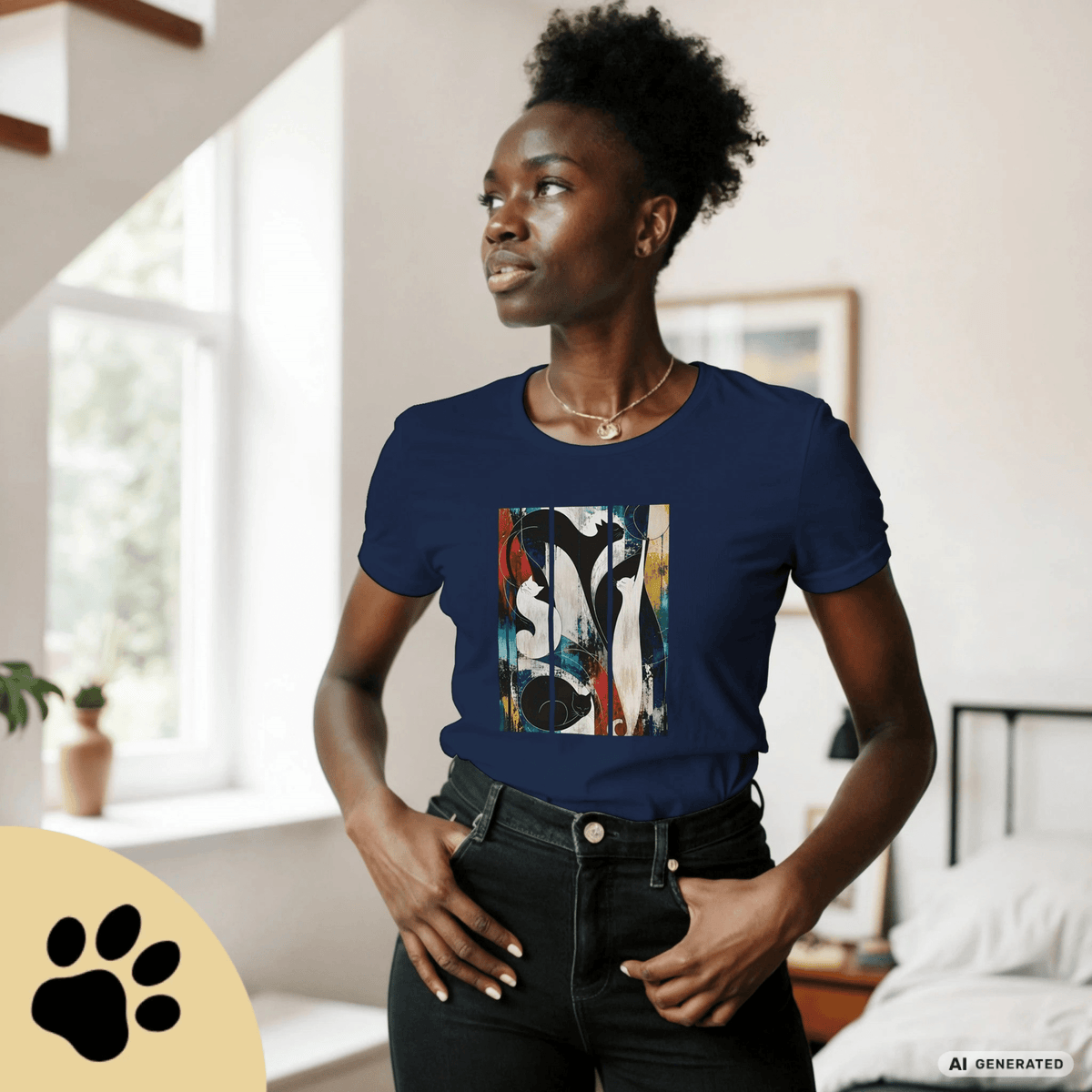 Nocturne for Four Cats – Art Edition T-Shirt - Sunbeamstore