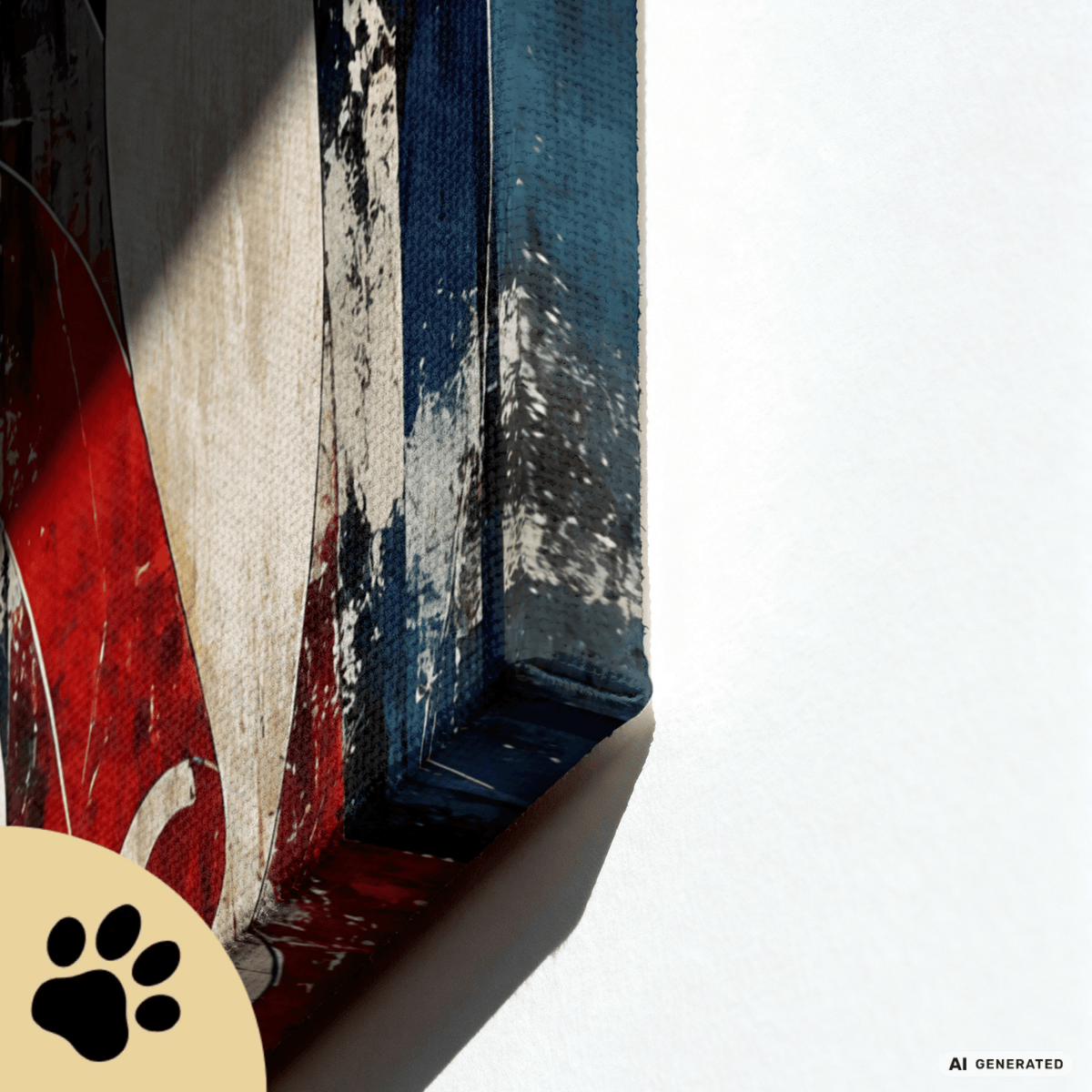 Nocturne for Four Cats – Modernes Katzenbild auf Leinwand 70 x 100 cm | Abstrakte Katzenkunst in kräftigen Farben I Canvas 70x100 cm / 28x40″ - Sunbeamstore