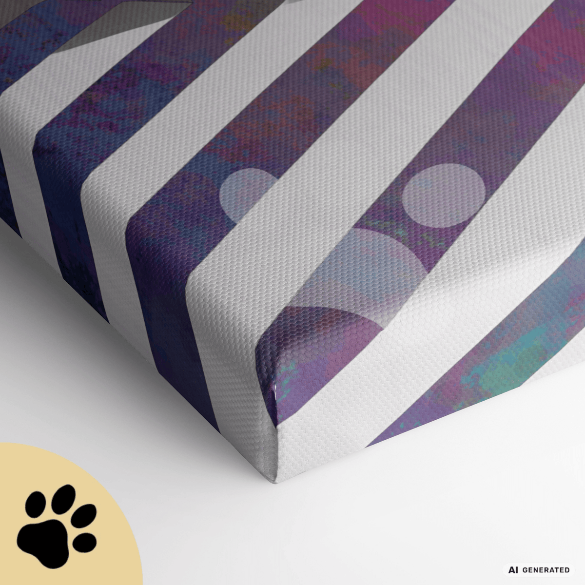 Origami Cat – Moderne Katzenkunst auf Leinwand 70 x 100 cm | Geometrische Pop Art Wanddeko für Katzenliebhaber I Canvas 70x100 cm / 28x40″ - Sunbeamstore