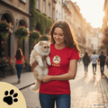 Persian Cat Shirt Classic Womens Crewneck T-shirt | Gildan® 64000L - Sunbeamstore