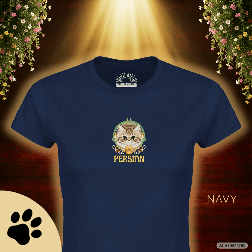 Persian Cat Shirt Classic Womens Crewneck T-shirt | Gildan® 64000L - Sunbeamstore