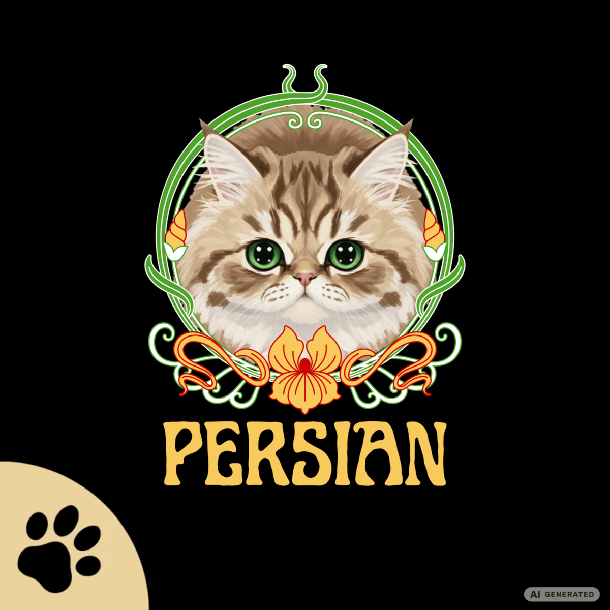 Persian Cat Shirt Classic Womens Crewneck T-shirt | Gildan® 64000L - Sunbeamstore