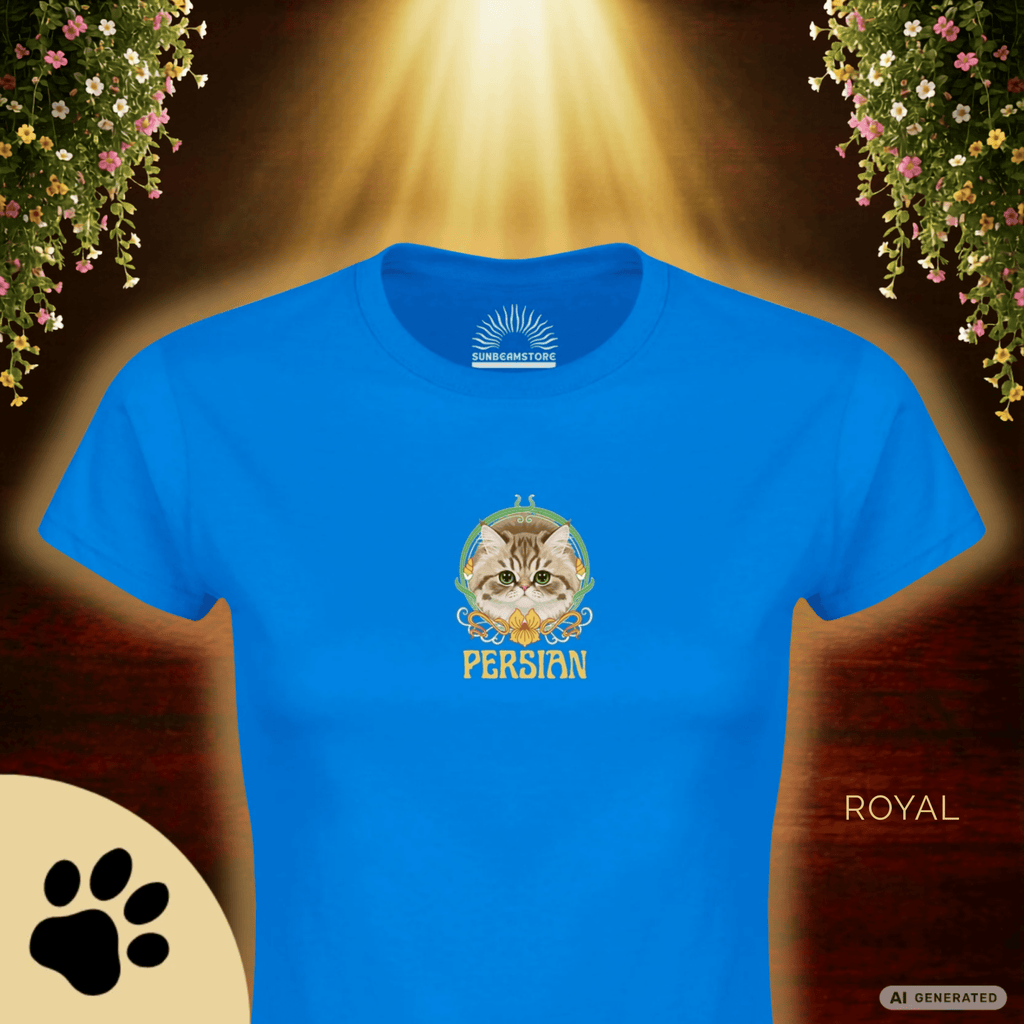 Persian Cat Shirt Classic Womens Crewneck T-shirt | Gildan® 64000L - Sunbeamstore