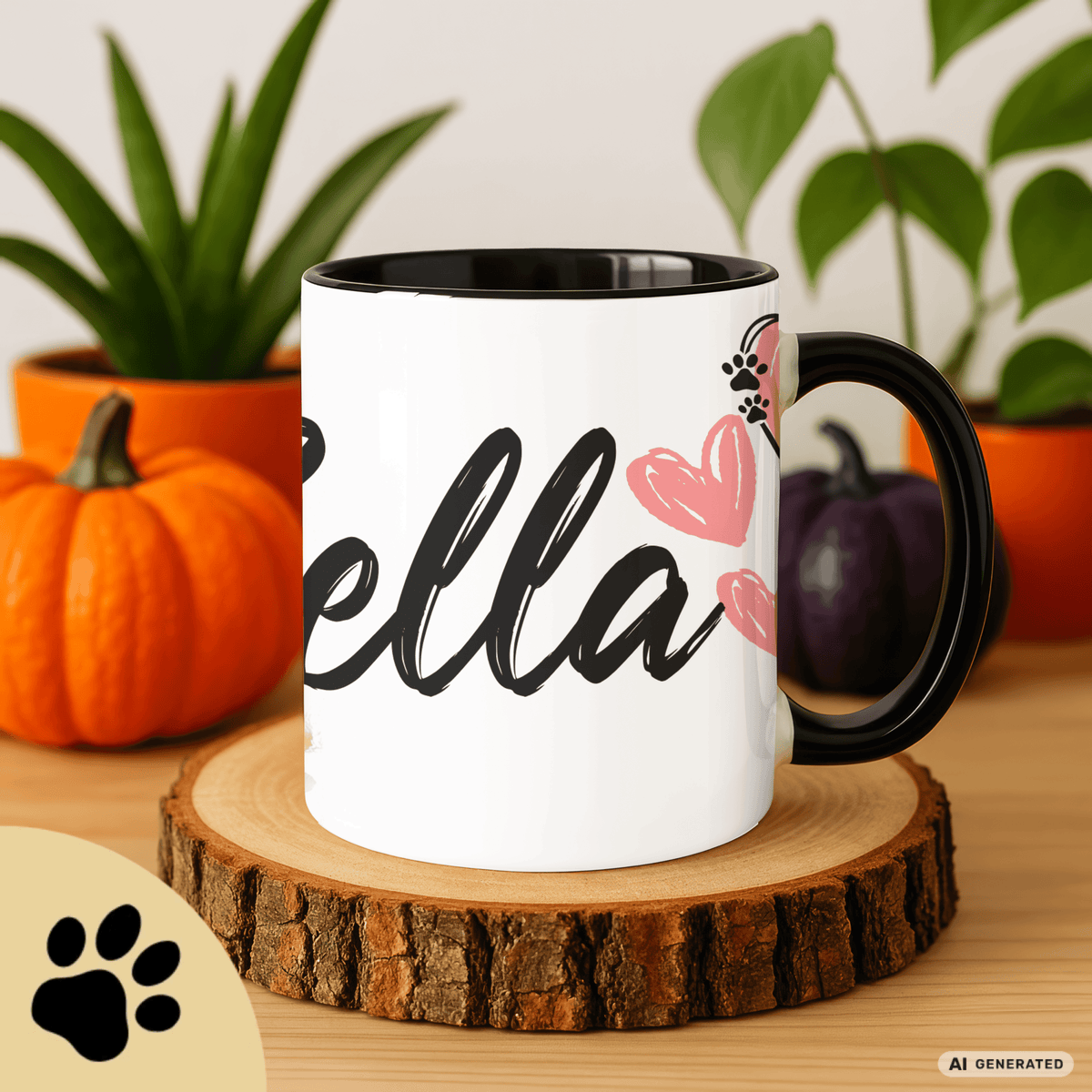 Personalisierte Golden Retriever Tasse 11oz – Aquarell Hundemotiv mit Namen | Geschenk für Hundeliebhaber | Keramiktasse mit Farbwahl - Sunbeamstore